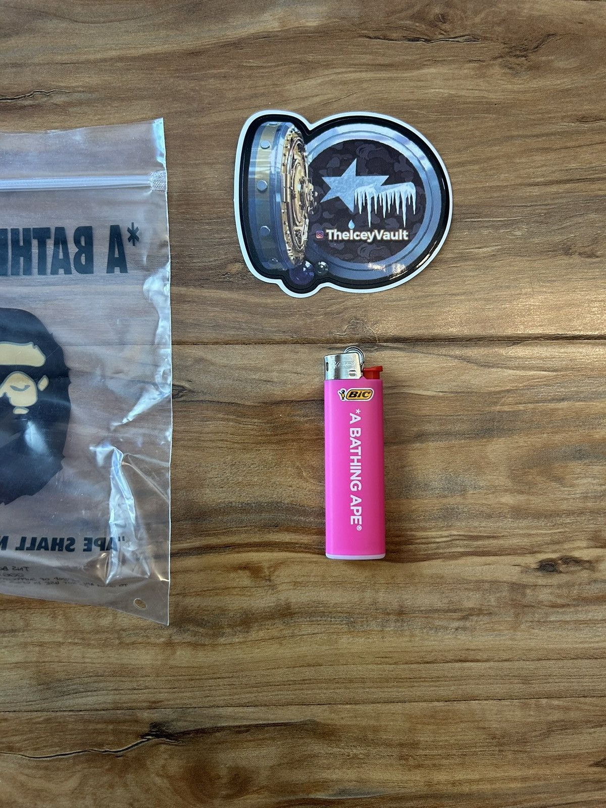 Bape NEW Bape Pink Slim Bic Lighter Size ONE SIZE - 1 Thumbnail