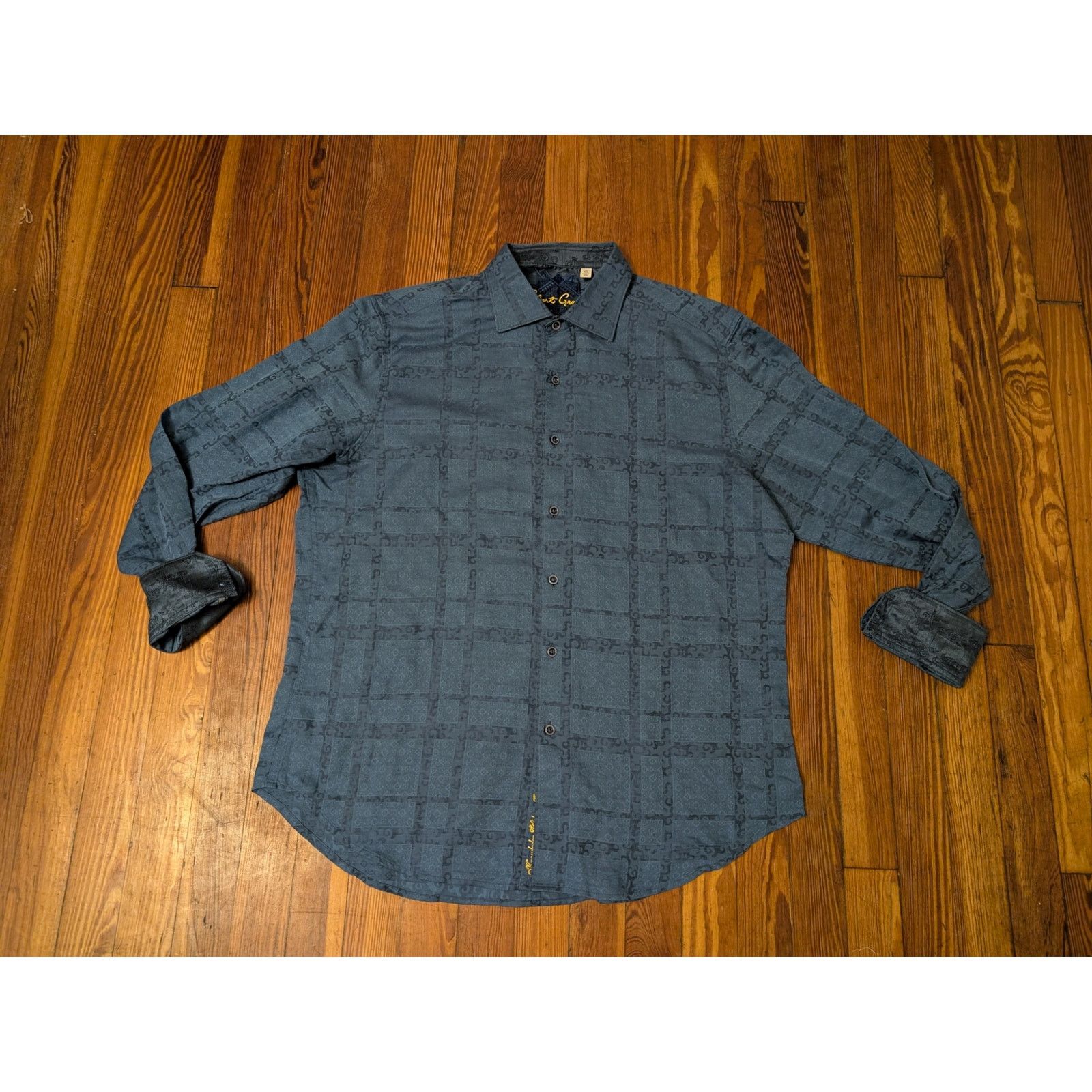 Robert Graham Robert Graham Mens Blue Button-Down Shirt XL Size US XL / EU 56 / 4 - 1 Thumbnail