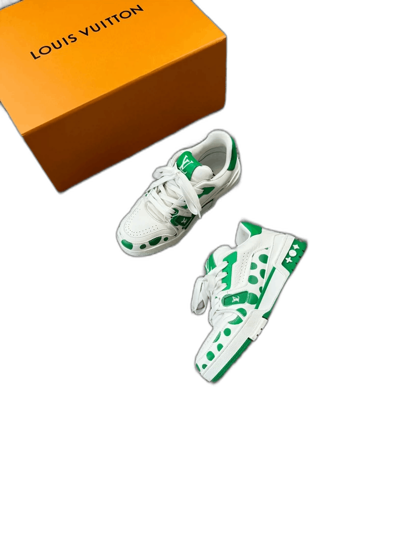 Louis Vuitton Louis Vuitton Green Dots Trainer Size 36.5 Size US 6 / IT 36 - 1 Thumbnail
