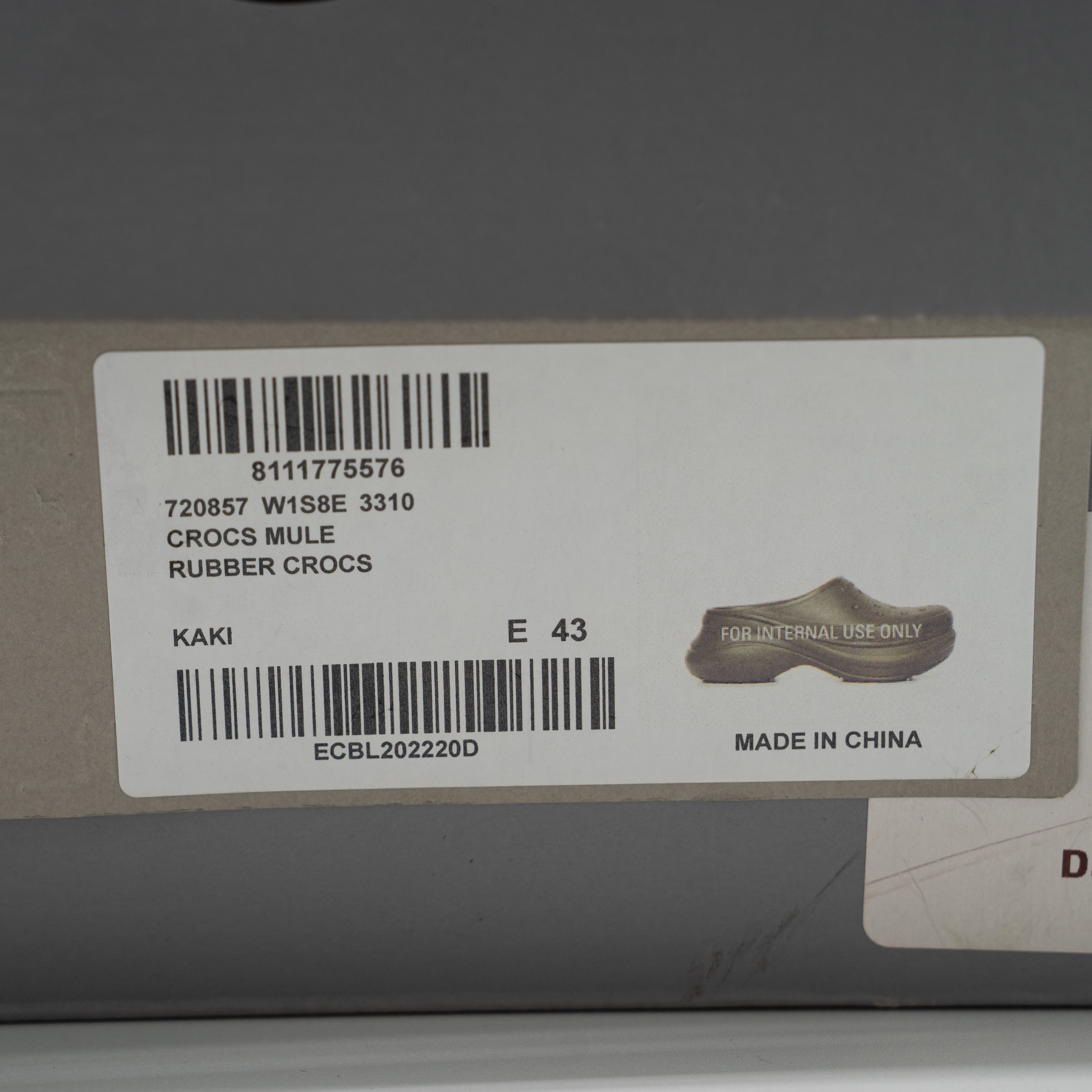 Balenciaga × Crocs 43 - Balenciaga Crocs Mule Green Khaki Slide Sandal Platform Size US 10 / EU 43 - 12 Thumbnail