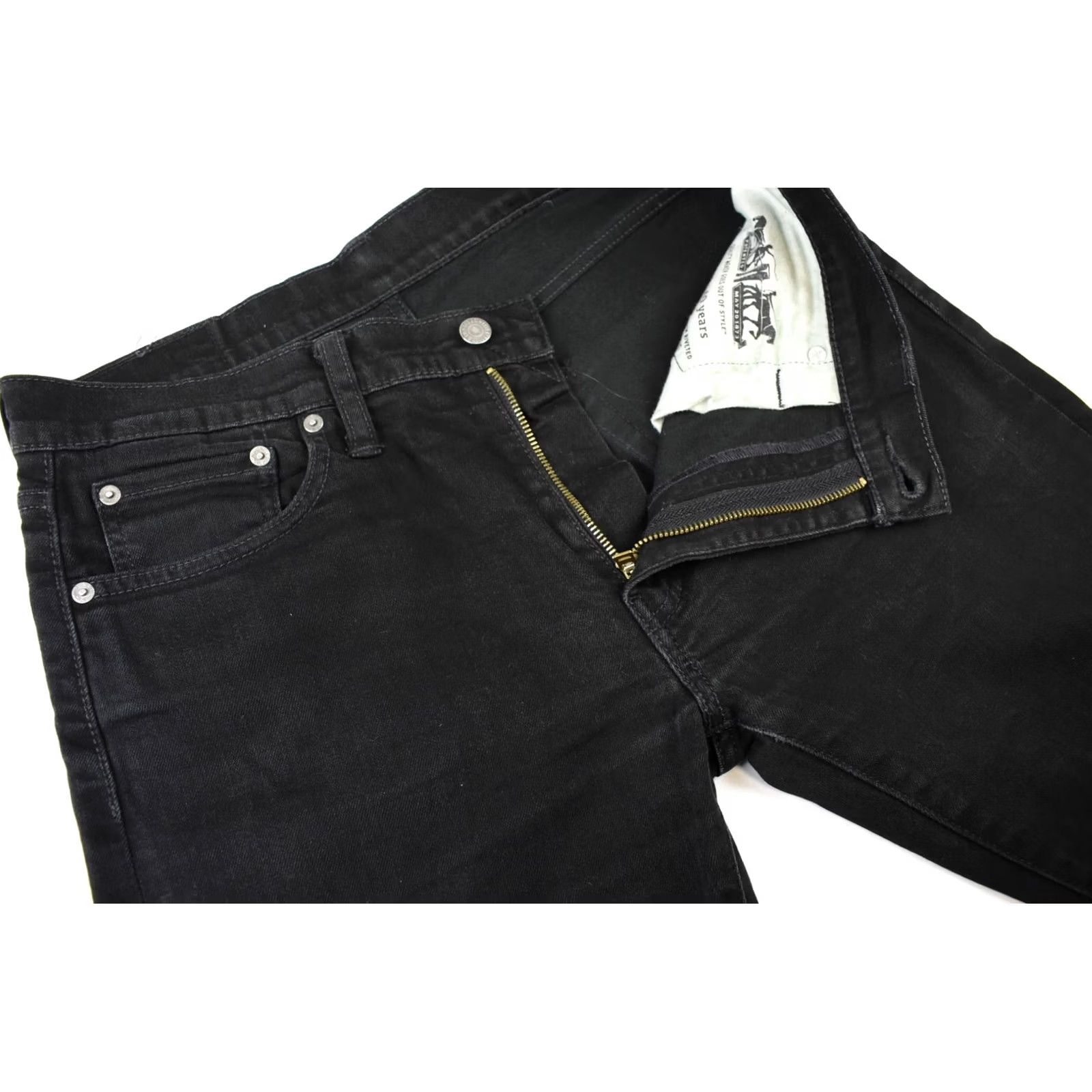 Vintage LEVI STRAUSS & CO. Mens Jeans 512 Slim Tapered Fit Black W33/~L31 Zip Fly Size US 33 - 4 Thumbnail