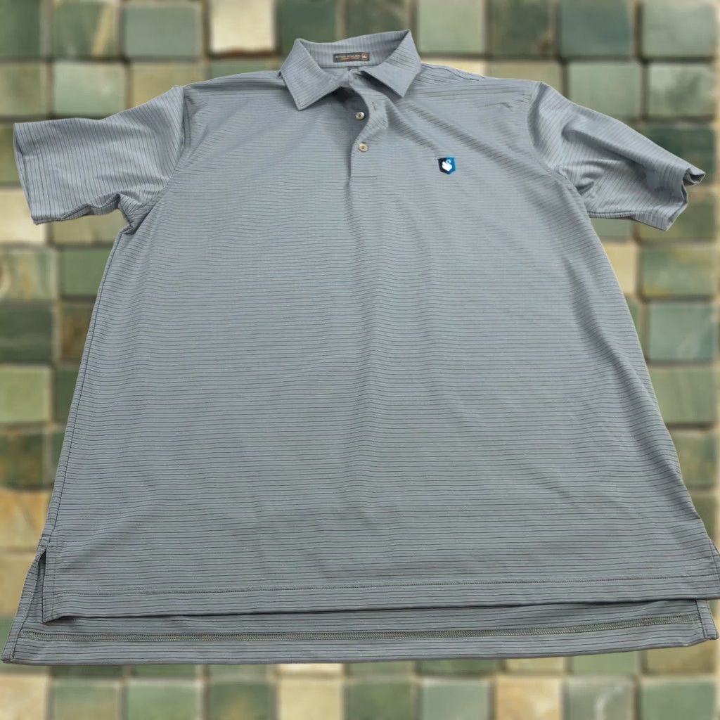Peter Millar Peter Millar Summer Comfort Golf Polo Shirt Short Sleeve Gray Large L Men’s Polo Shirt Size US L / EU 52-54 / 3 - 1 Thumbnail