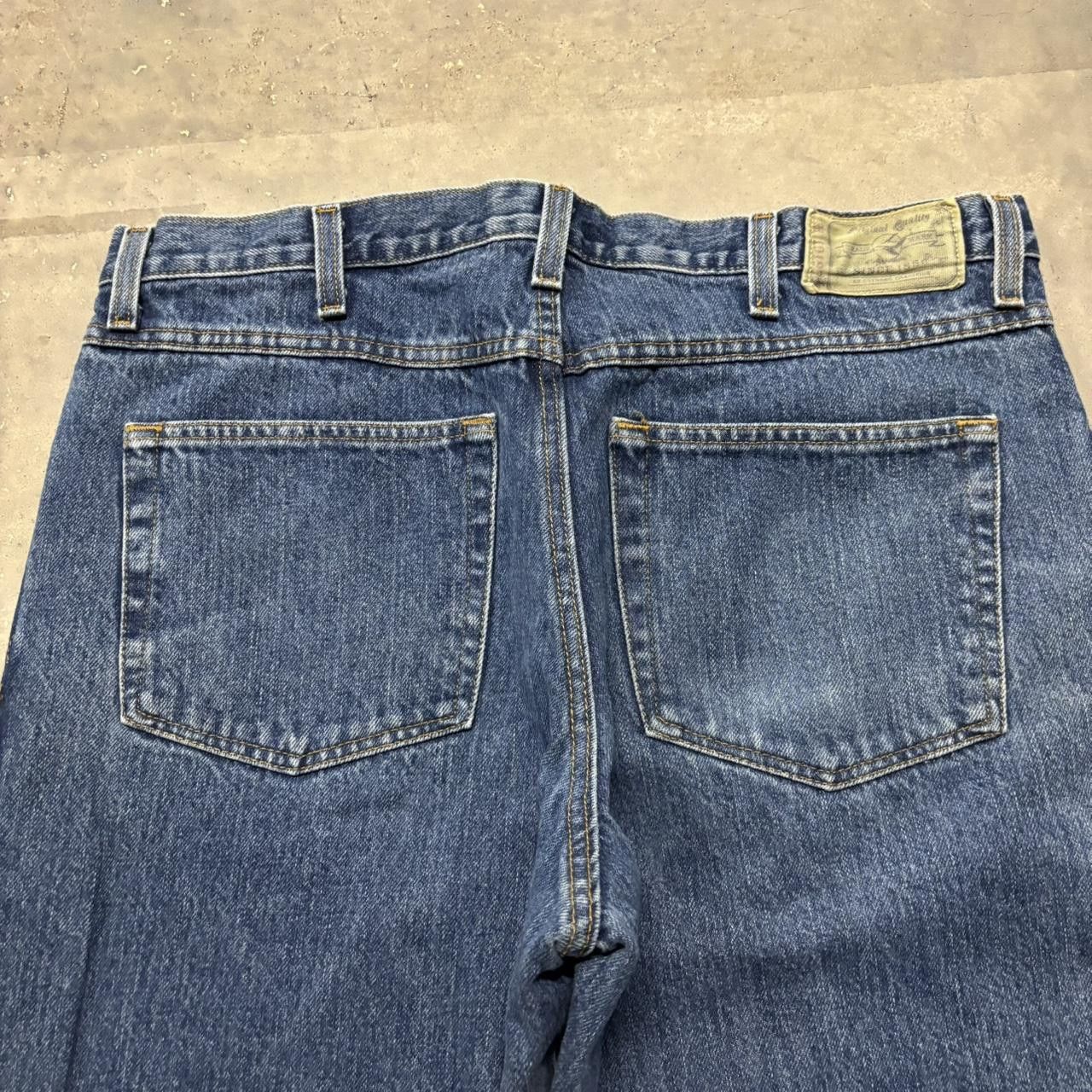 Japanese Brand × Vintage Crazy Vintage Y2K/2000s Grunge Dark Wash Essential Denim Jeans! Size US 36 / EU 52 - 7 Thumbnail