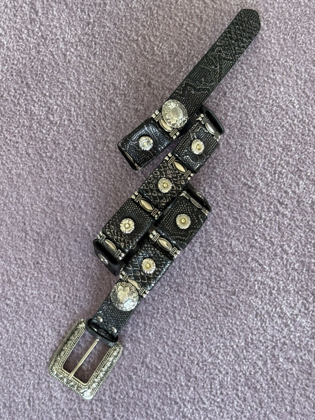 Japanese Brand Vintage Y2K Metal Belt Punk Emo Goth Japanese Style Black Size ONE SIZE - 2 Thumbnail