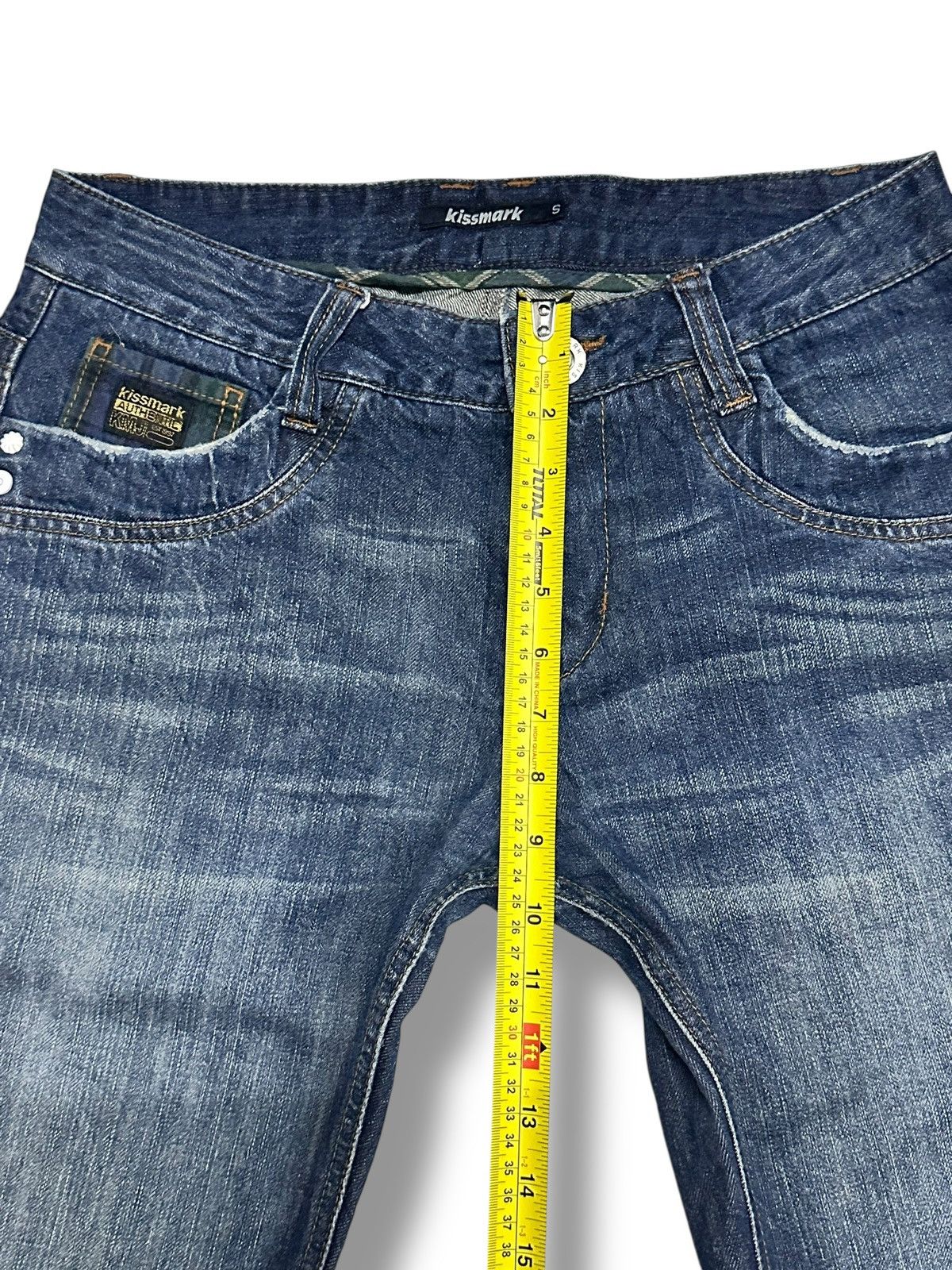 Japanese Brand × Le Grande Bleu (L.G.B.) Kissmark Distressed Jeans With Wideleg and Faded Wash Size US 32 / EU 48 - 15 Thumbnail