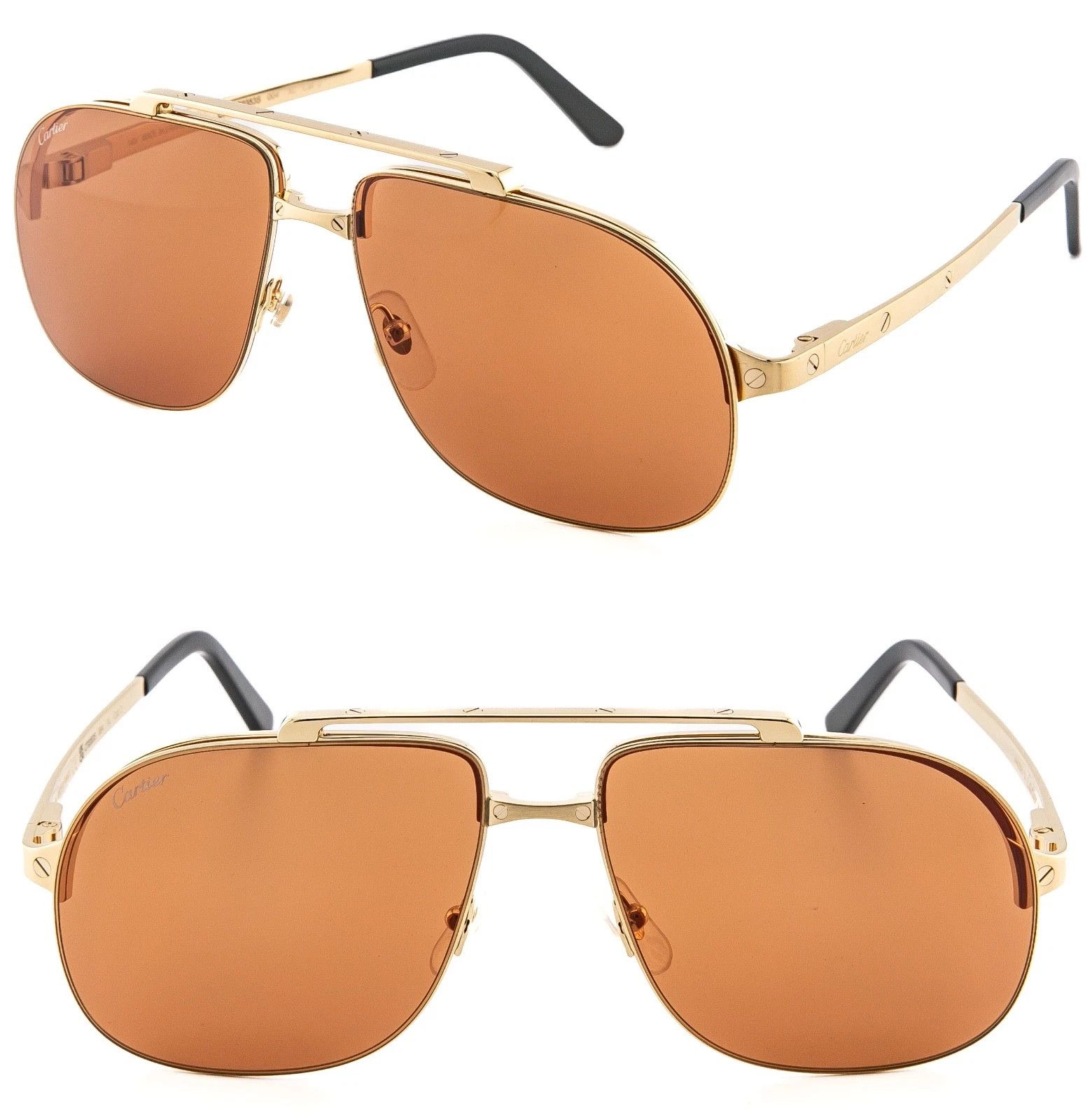Cartier CARTIER Santos Dumont Screw CT0353S Aviator Sunglasses 0353 Size ONE SIZE - 1 Thumbnail