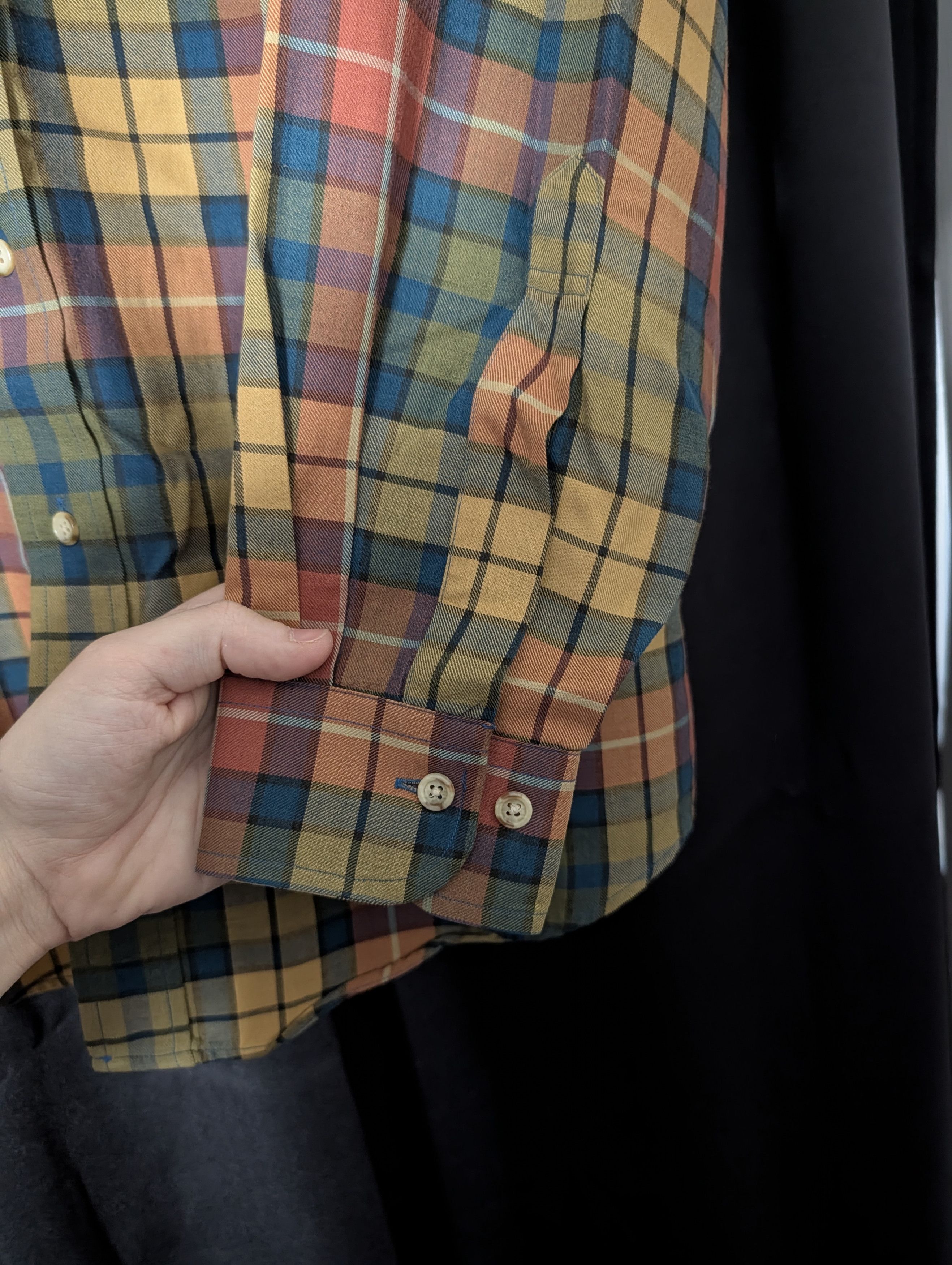 Viyella Made in USA brushed cotton/wool plaid button-down M Size US M / EU 48-50 / 2 - 3 Thumbnail