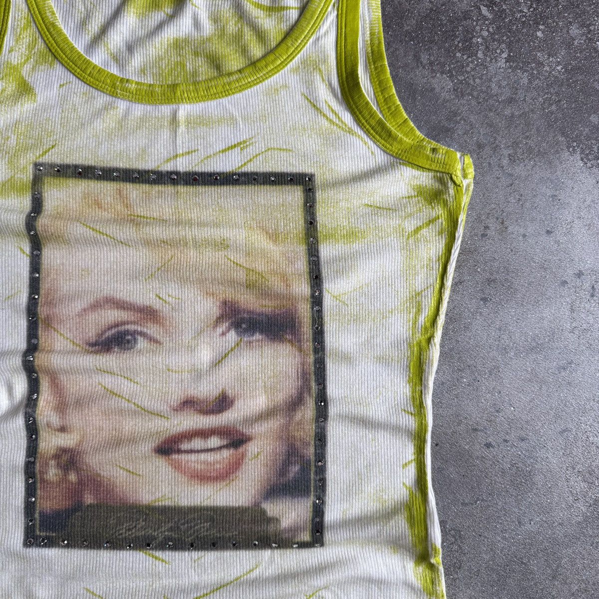 Hysteric Glamour Marilyn Monroe Vintage Y2K Glamour Ribbed Tank Top Size S / US 4 / IT 40 - 4 Thumbnail