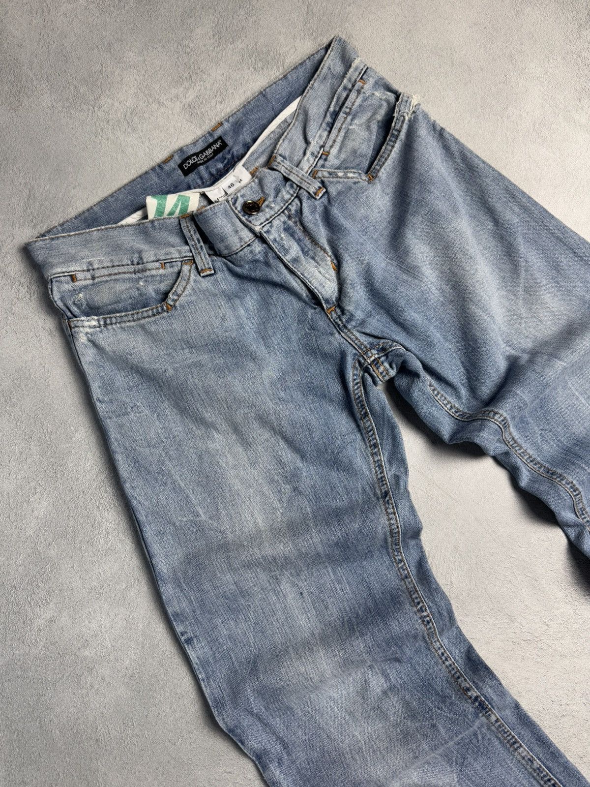 Dolce & Gabbana Vintage Dolce Gabbana Metal Logo Denim Pants size 46 Size 32" / US 10 / IT 46 - 6 Thumbnail