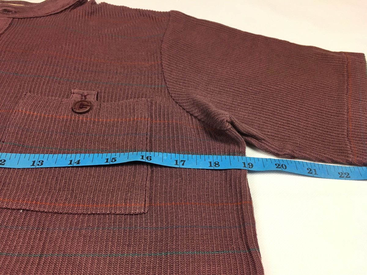 Pierre Balmain × Vintage Pierre Balmain Paris Tokyo Corduroy Henley Neck Tee T-shirt Size US M / EU 48-50 / 2 - 6 Thumbnail