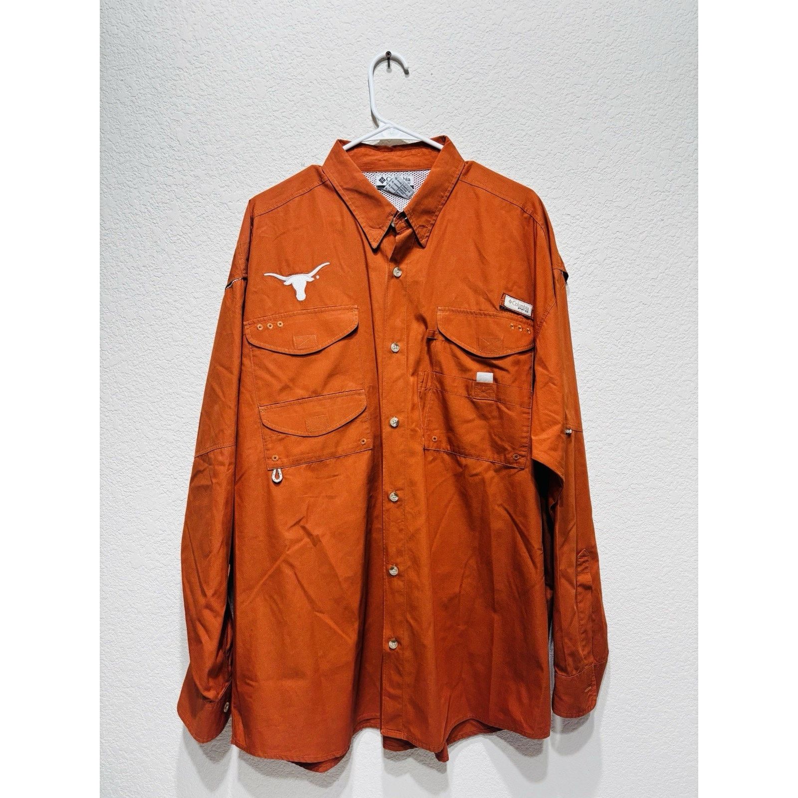 Columbia Texas Longhorns 83 Football Columbia PFG Shirt XL Orange Size US XL / EU 56 / 4 - 2 Thumbnail