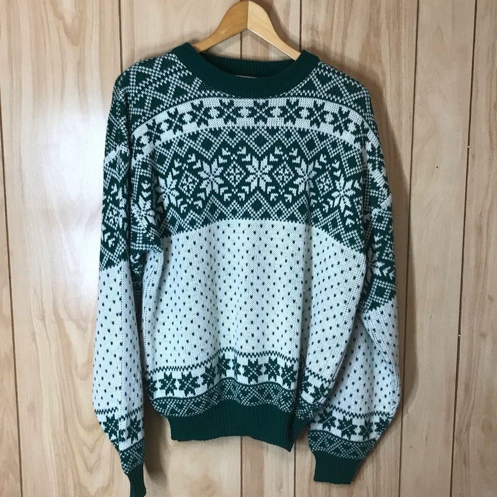 Puritan Puritan Vintage Round Neck Long Sleeve Sweater M Size ONE SIZE - 1 Thumbnail