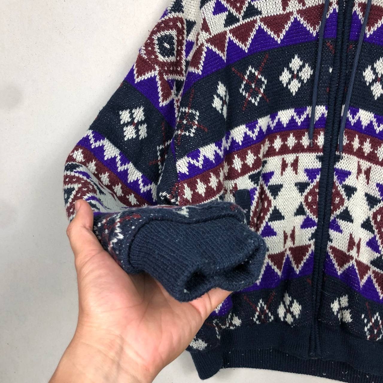 Native Vintage Native Navajo Aztec Wool Jacket Hooded Winter Size US M / EU 48-50 / 2 - 5 Thumbnail