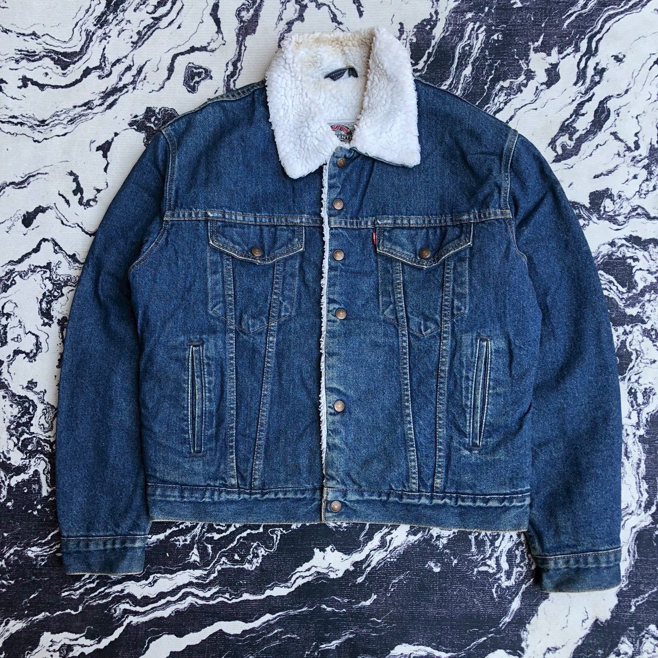 Levi's Vintage Levi’s Authentic Sherpa-Lined Denim Trucker Jackets Size US M / EU 48-50 / 2 - 2 Thumbnail