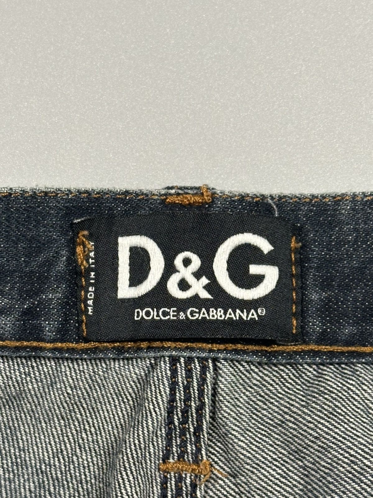 Dolce & Gabbana F/W2004 Dolce & Gabbana Biker Straight Leg Blue Denim Jeans Size US 36 / EU 52 - 16 Thumbnail