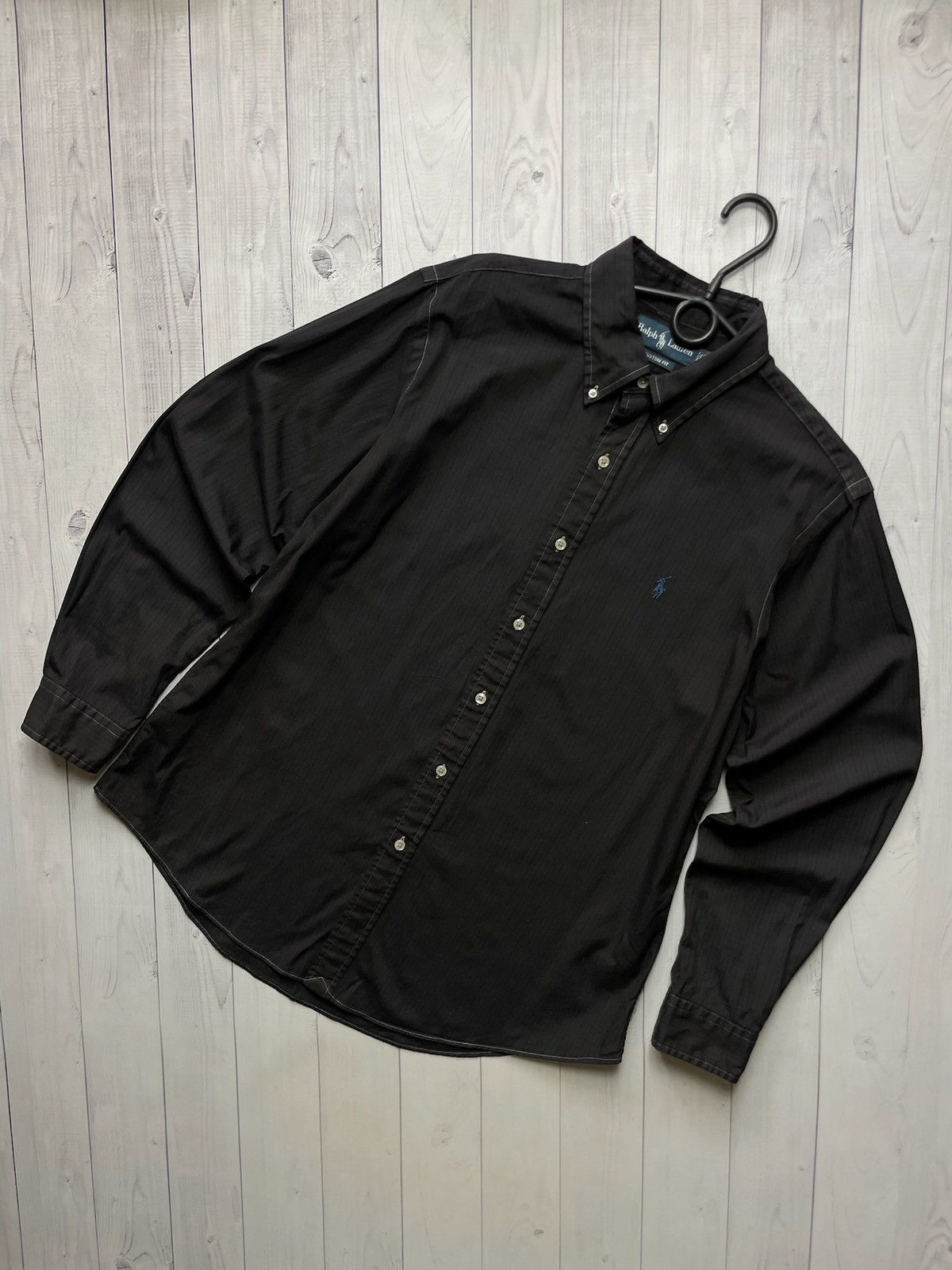 Polo Ralph Lauren × Vintage Vintage Polo Ralph Lauren shirt size M black Size US M / EU 48-50 / 2 - 1 Thumbnail