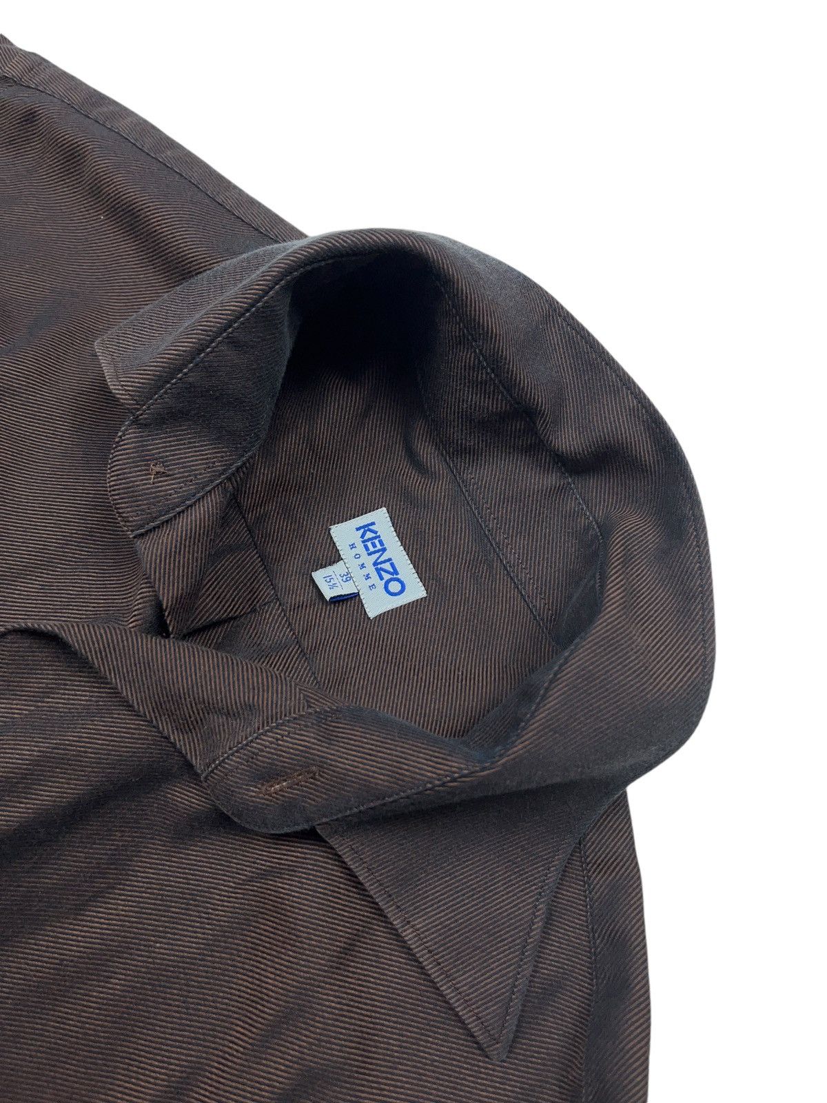 Kenzo × Vintage Vintage Kenzo Homme Bronze Single Pocket Button Up Shirt Size US XL / EU 56 / 4 - 8 Thumbnail