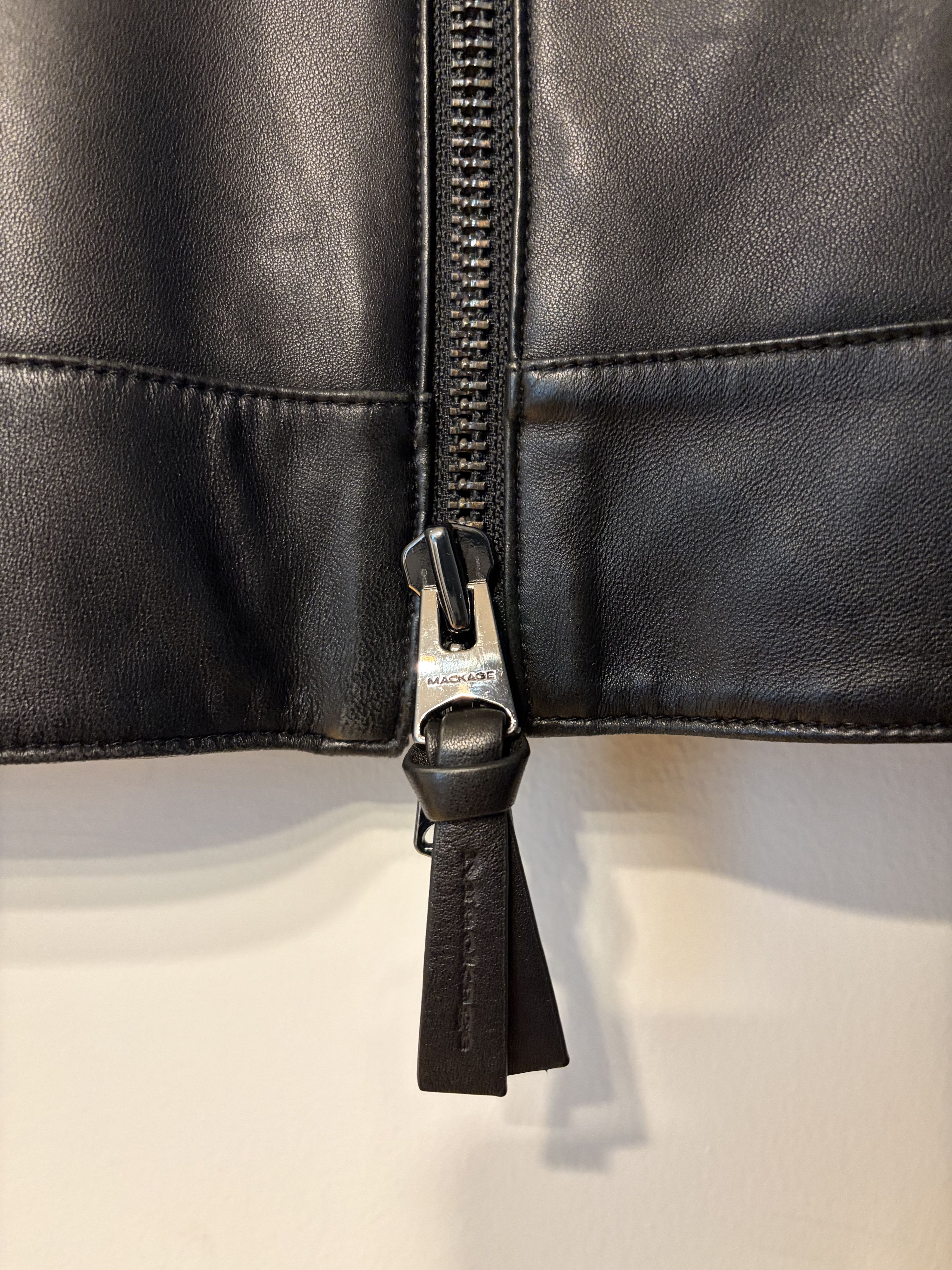Mackage Mackage Harris Minimal Lambskin Leather Jacket Black Size 36 Size US S / EU 44-46 / 1 - 6 Thumbnail