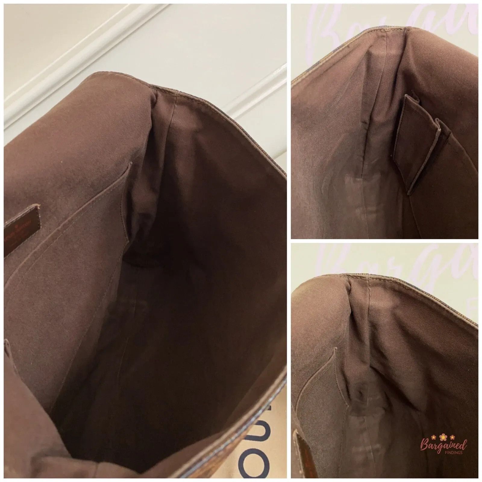 Louis Vuitton Louis Vuitton Damier Ebene Canvas Brooklyn MM Crossbody Bag Size ONE SIZE - 6 Thumbnail