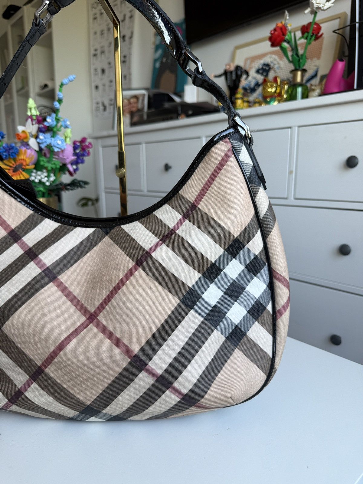 Burberry × Designer Vintage y2k Burberry London nova check hobo shoulder bag rare Size ONE SIZE - 11 Thumbnail