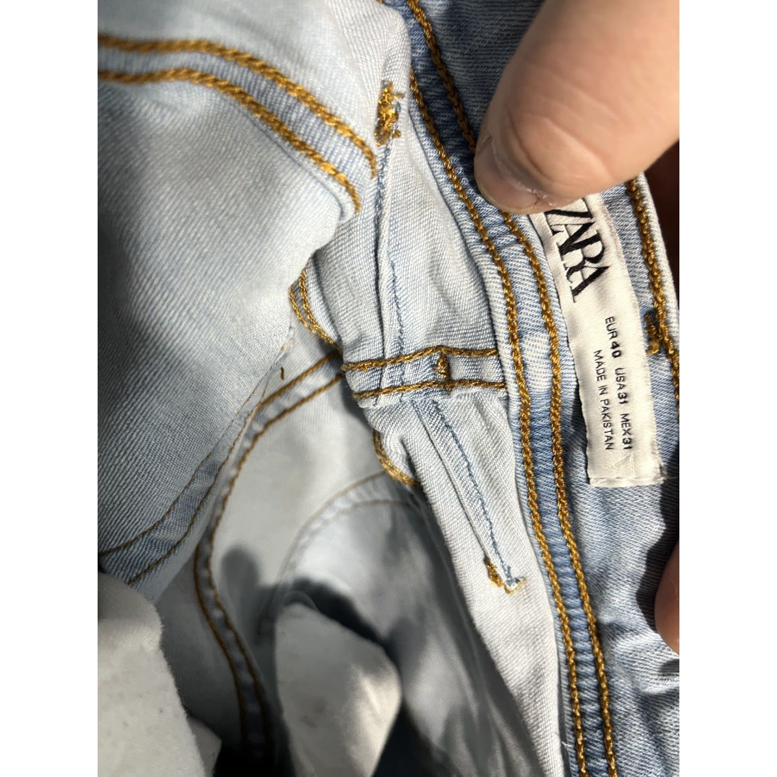 Zara Zara Trafaluc Denim Women's Size 31 Blue Skinny Light Wash Cotton Blend Jeans Size 24" / US 00 / IT 34 - 5 Thumbnail