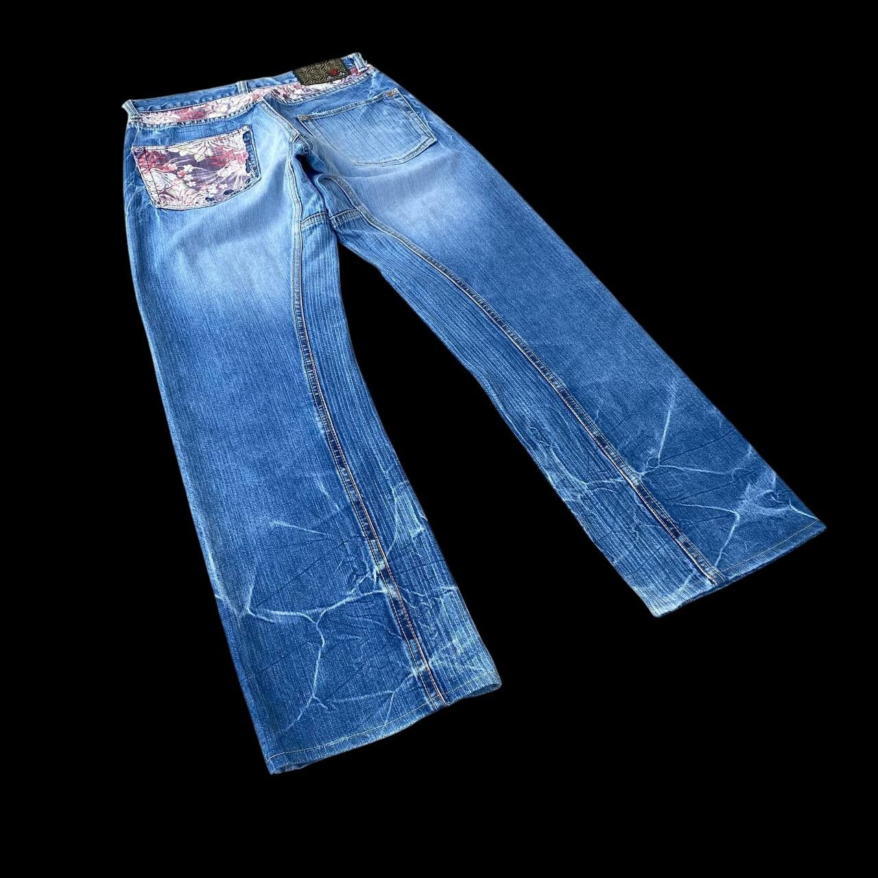 Eternal W29 EXTERNAL JAPAN DISTRESSED THUNDERSTORM MARK FADED BLUE Size US 30 / EU 46 - 9 Thumbnail