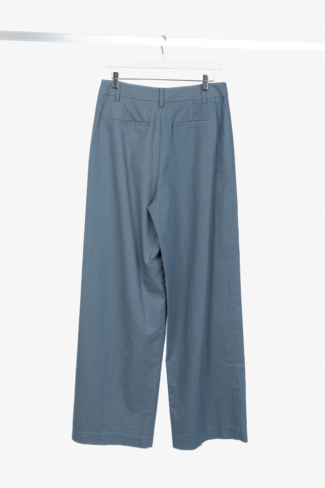 Tibi Tibi Stella Blue Grey Fluid Suiting Pant Size 26" / US 2 / IT 38 - 2 Thumbnail