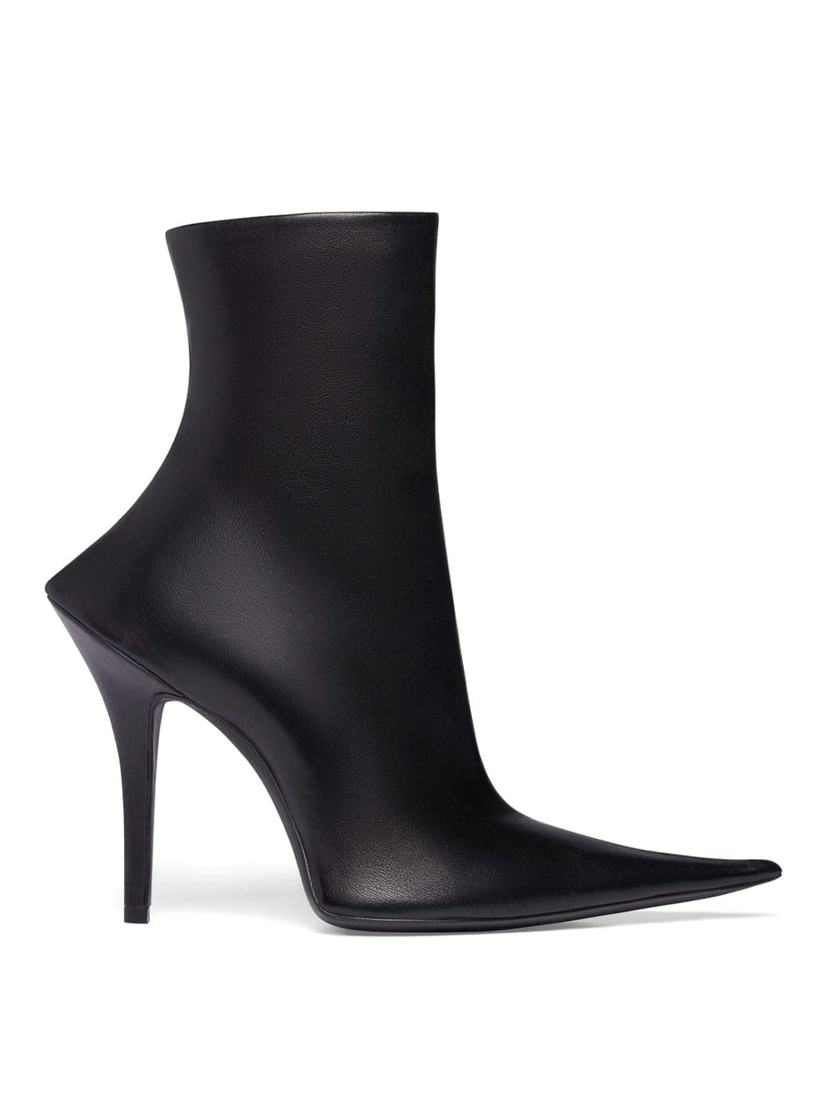 Balenciaga o1s1rm1225 Witch 110mm Booties in Black Size US 8 / IT 38 - 1 Thumbnail