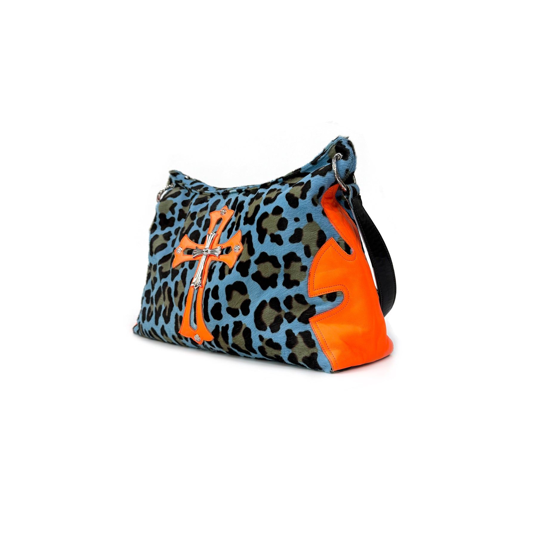 Chrome Hearts Chrome Hearts Leopard Pony Hair Silver Cross Lyon Bag Size ONE SIZE - 3 Thumbnail