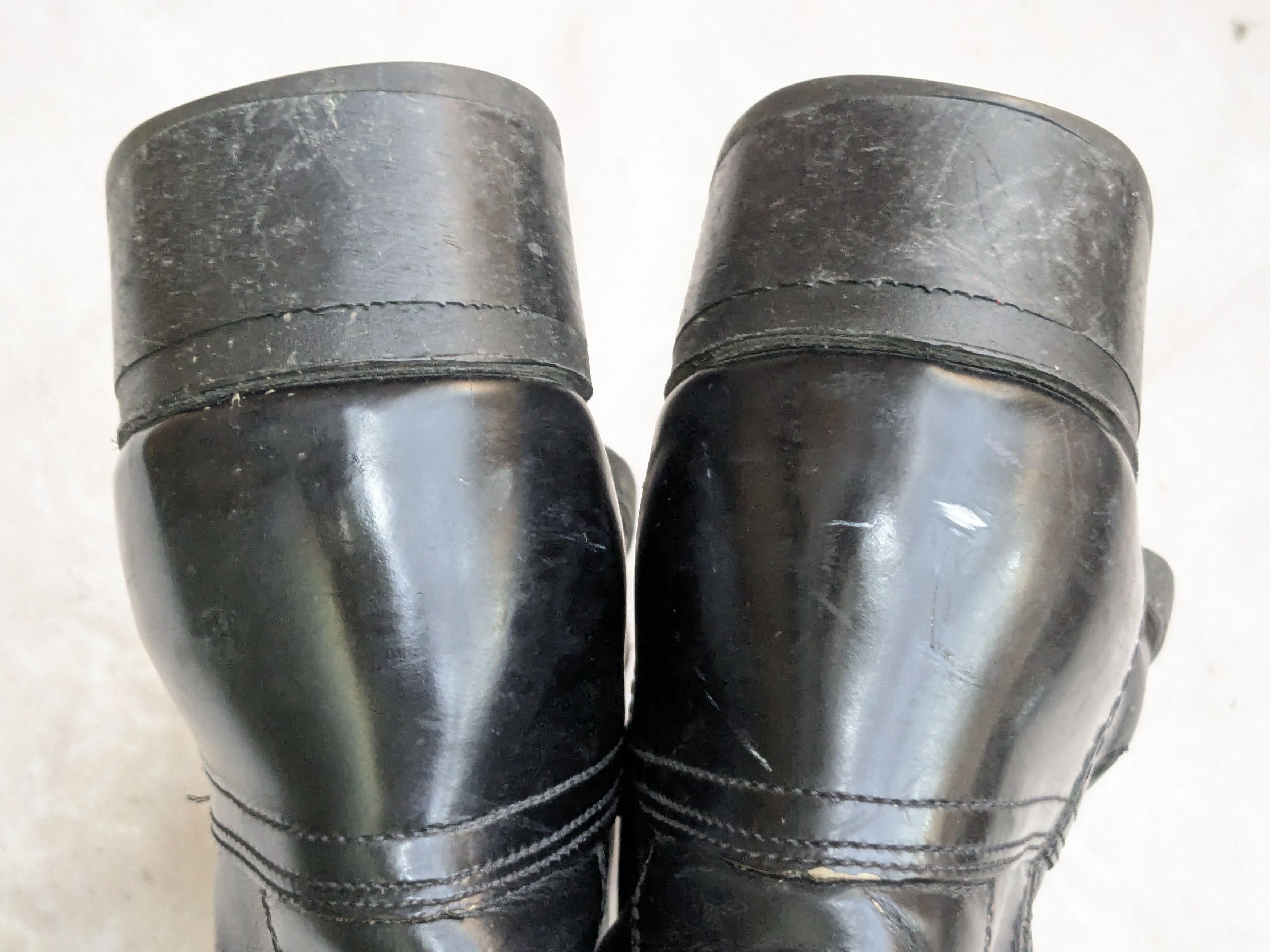 Genuine Leather Georgia Cowboy Boots Black Leather 10.5 EE Wide USA Size US 10.5 / EU 43-44 - 13 Thumbnail