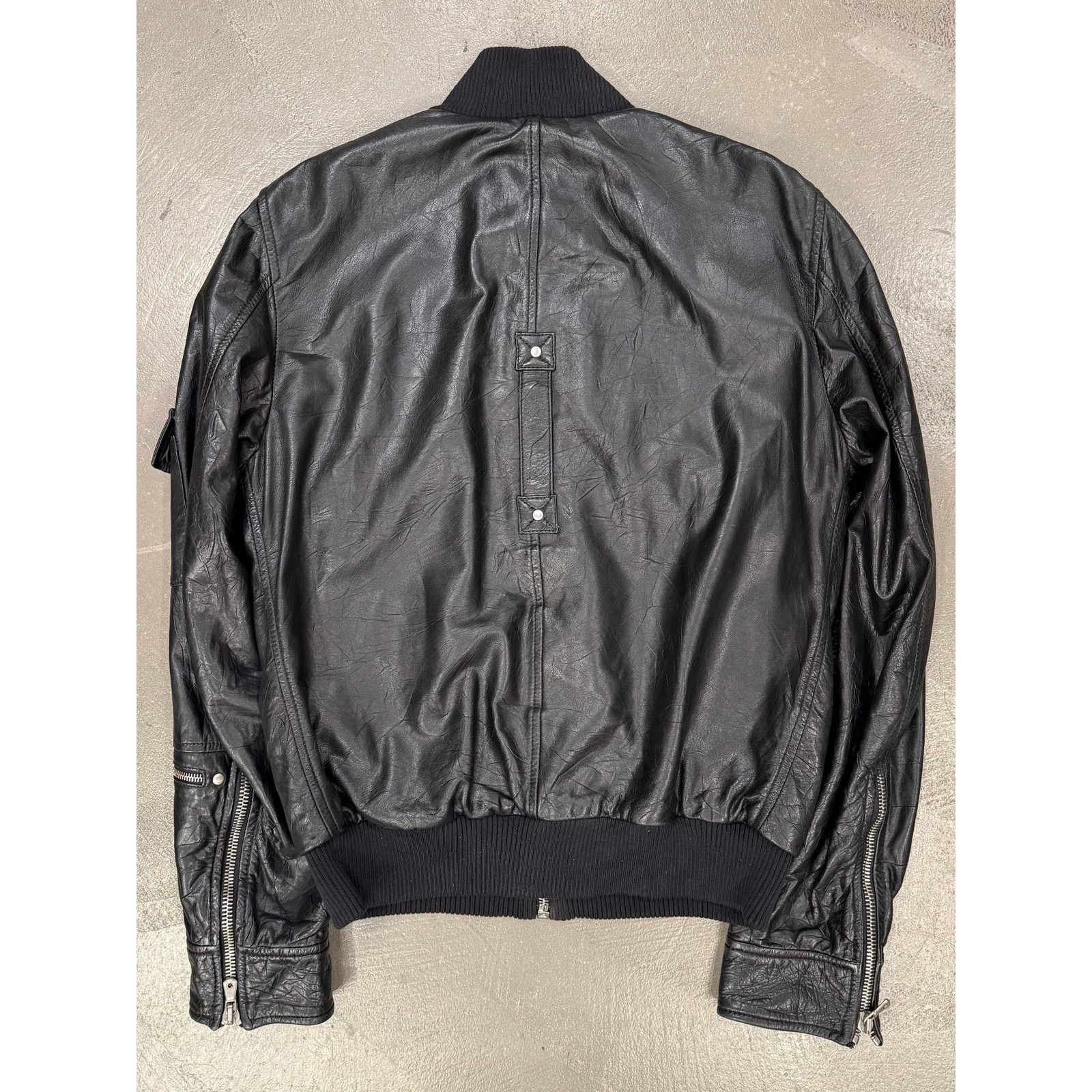 Dolce & Gabbana S/S2004 Dolce & Gabbana multi-zipper runway leather jacket Size L / US 10 / IT 46 - 6 Thumbnail