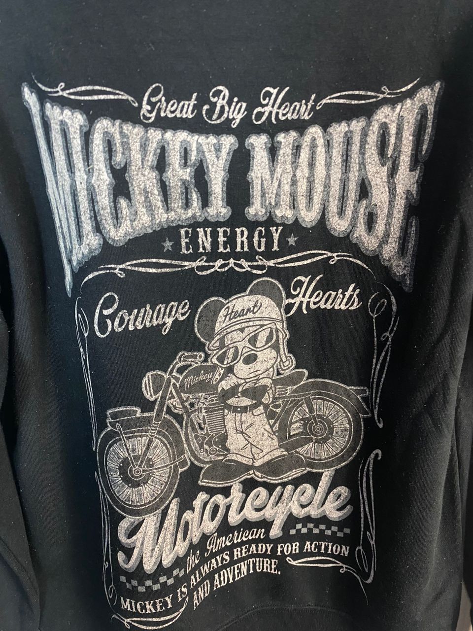 Disney × Mickey Mouse Mickey Mouse motorcycle printed sweatshirt Size US S / EU 44-46 / 1 - 4 Thumbnail