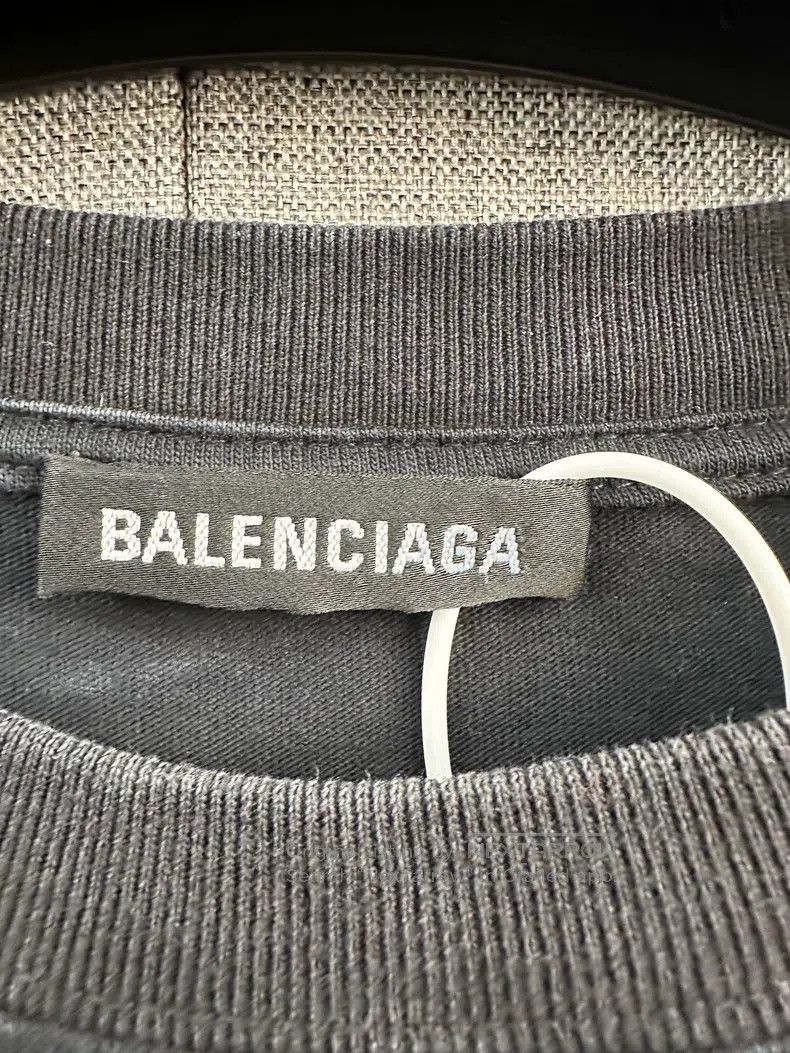 Balenciaga Balenciaga Black Scissor Print Short Sleeve Size M Size US M / EU 48-50 / 2 - 3 Thumbnail