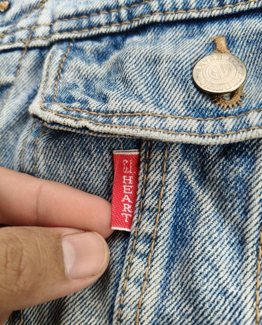 Japanese Brand Vintage G.L Heart Denim Jacket distress Size US M / EU 48-50 / 2 - 8 Thumbnail