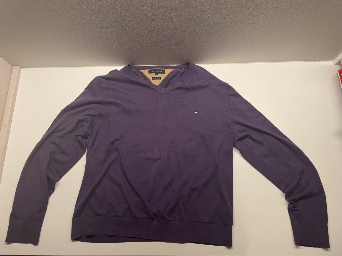 Tommy Hilfiger Purple cashmere sweater tommy hilfiger (very chill) Size US XL / EU 56 / 4 - 4 Thumbnail