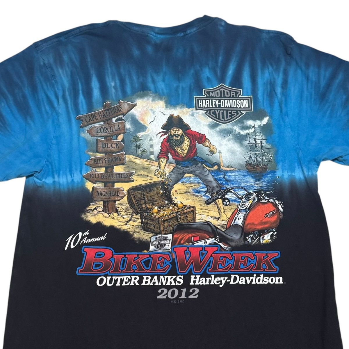 Harley Davidson Harley Davidson Outer Banks Bike Week Shirt Men's Medium Size US M / EU 48-50 / 2 - 2 Thumbnail