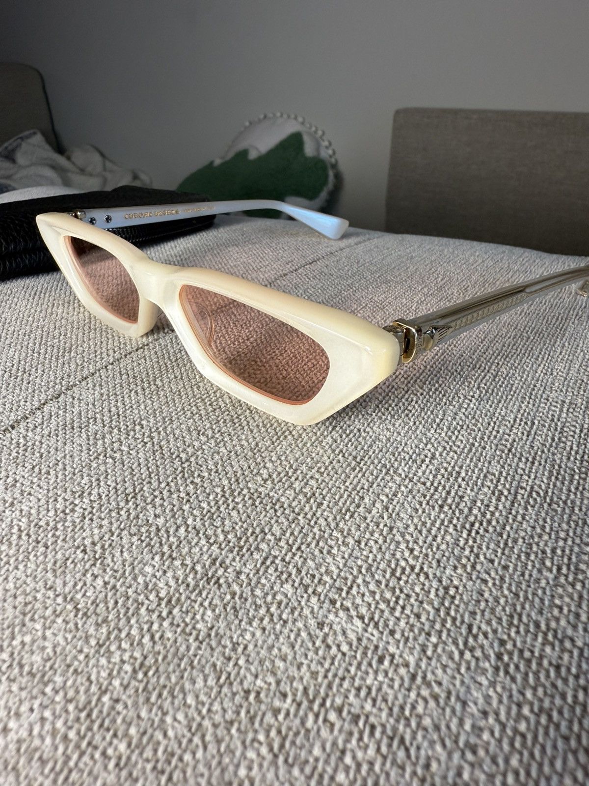 Chrome Hearts Pearl & 23K Gold Accent Sunglasses Size ONE SIZE - 1 Thumbnail
