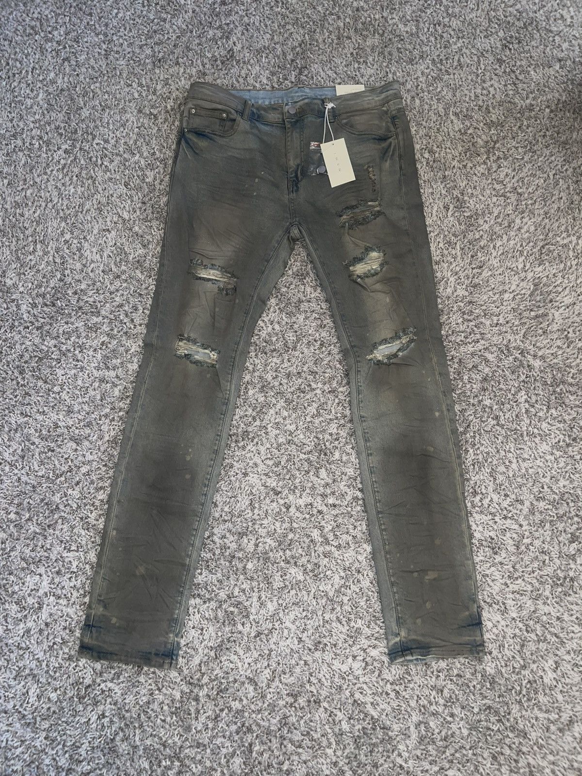 MNML MNML X607 Painted Skinny Denim Jeans Size US 36 / EU 52 - 1 Thumbnail