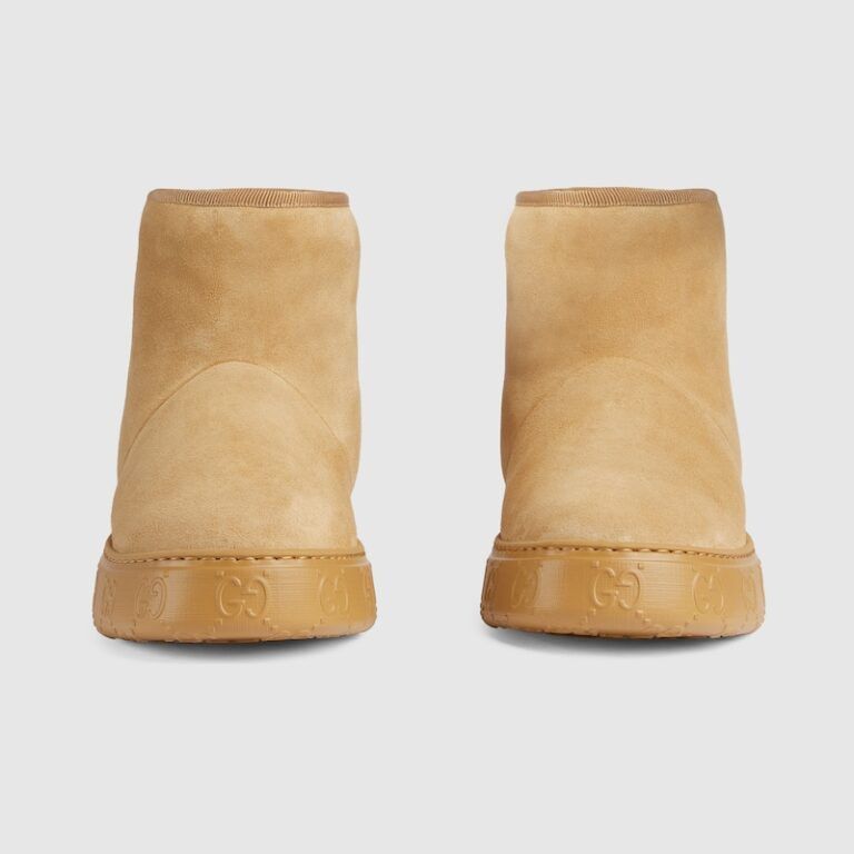 Gucci o1s1wg110125 Ankle Boots in Beige Size US 7.5 / IT 37.5 - 3 Thumbnail