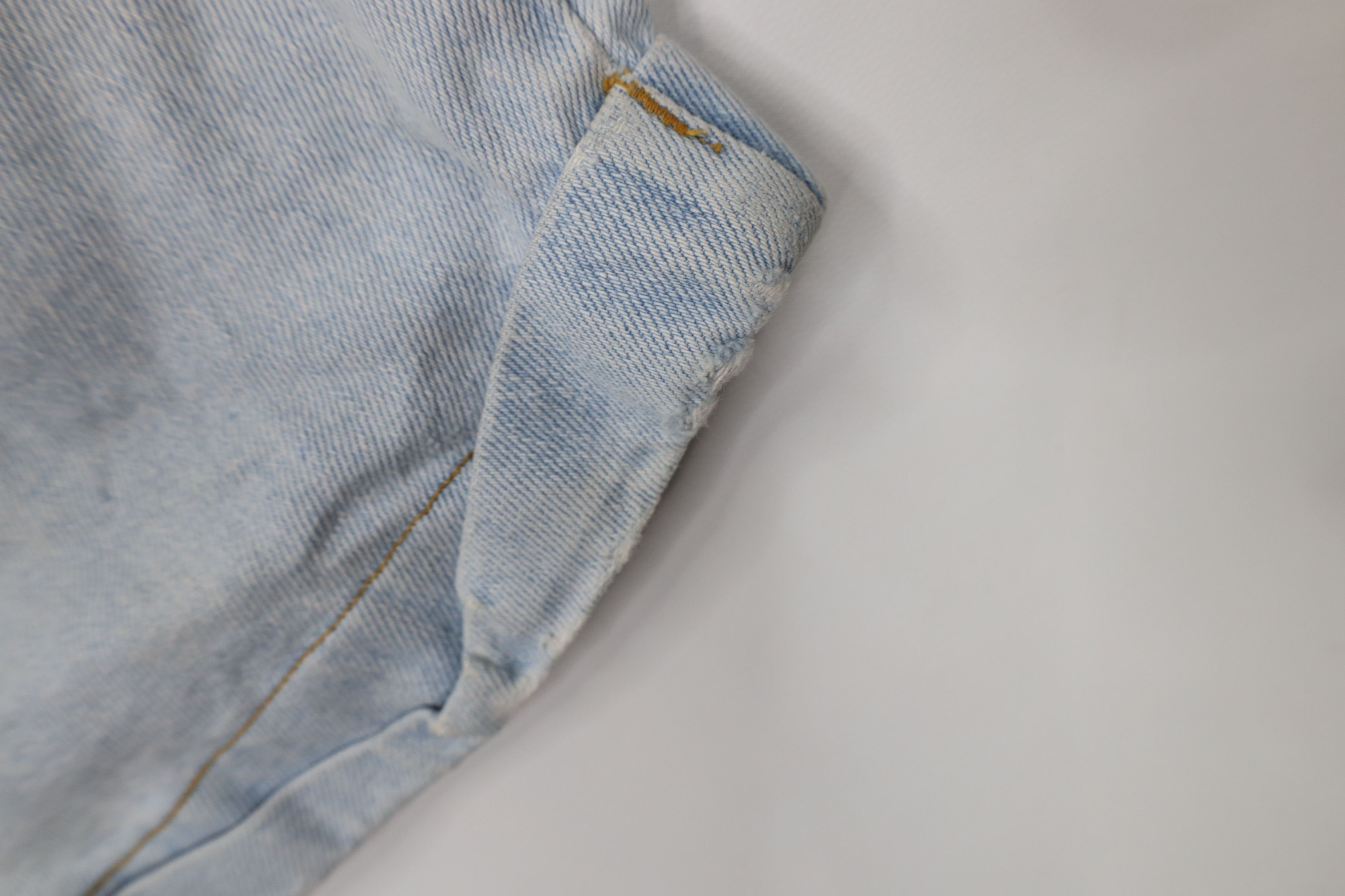 Vintage Vintage 90s The Limited Babydoll Cuffed Denim Jean Shorts Size 32" / US 10 / IT 46 - 14 Thumbnail