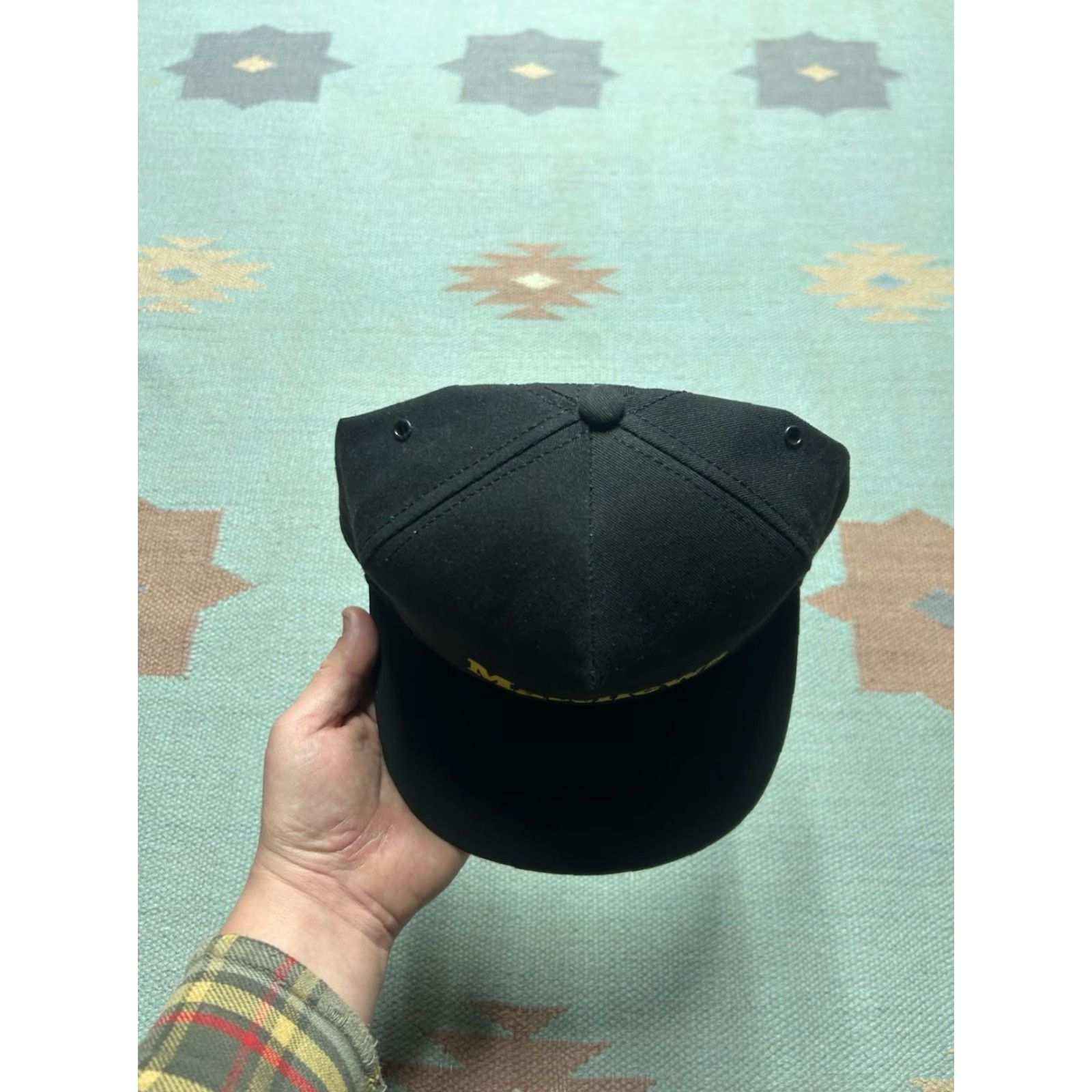 Vintage VINTAGE 90s SNAPBACK Hat Cap Matthews Adjustable Black Cemetery Memories Bronze Unbranded Men Cap 90s Snapback Mens Size ONE SIZE - 3 Thumbnail
