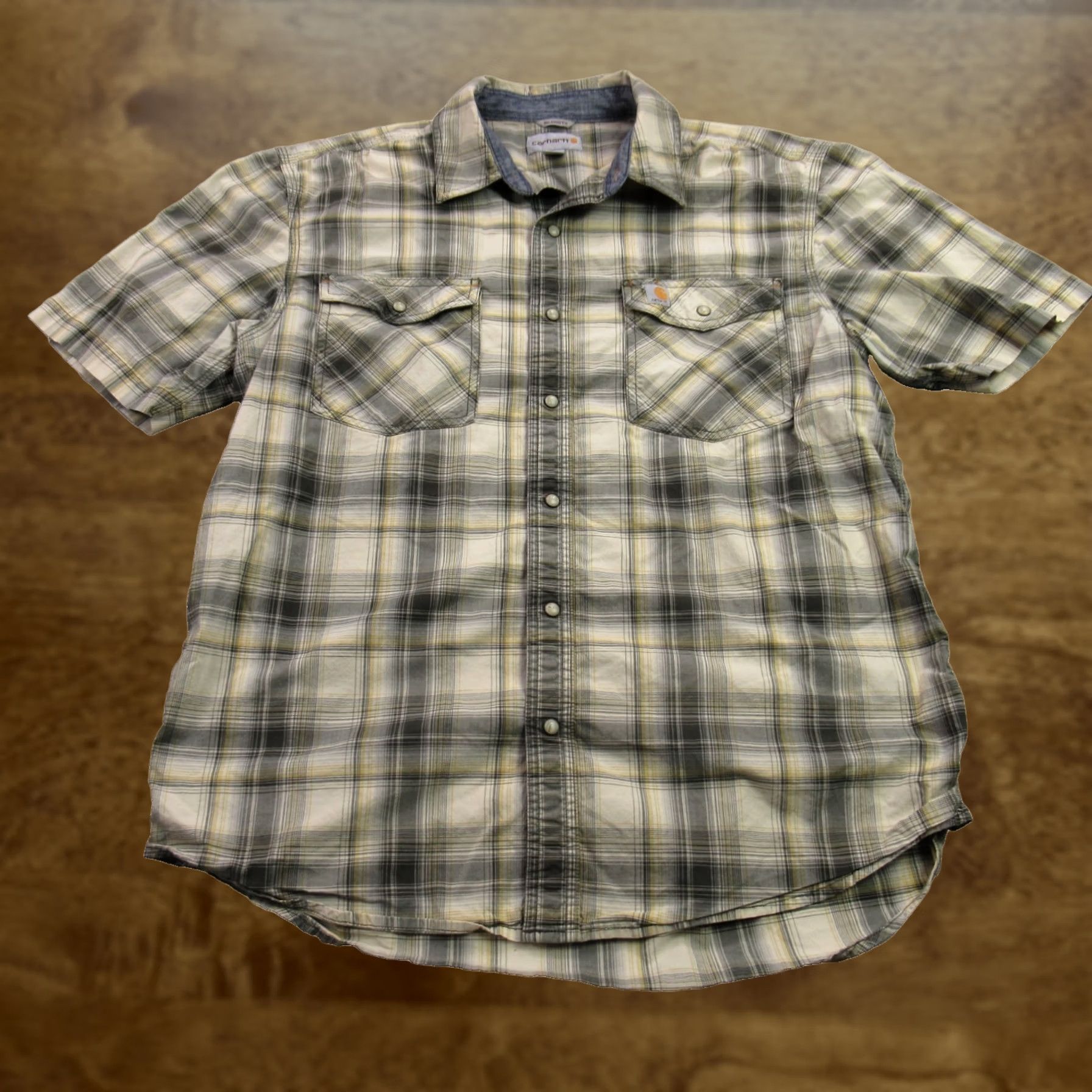 Carhartt Carhartt Shirt Mens Large Short Sleeve Snap Front Pockets Plaid Relaxed Size US L / EU 52-54 / 3 - 1 Thumbnail