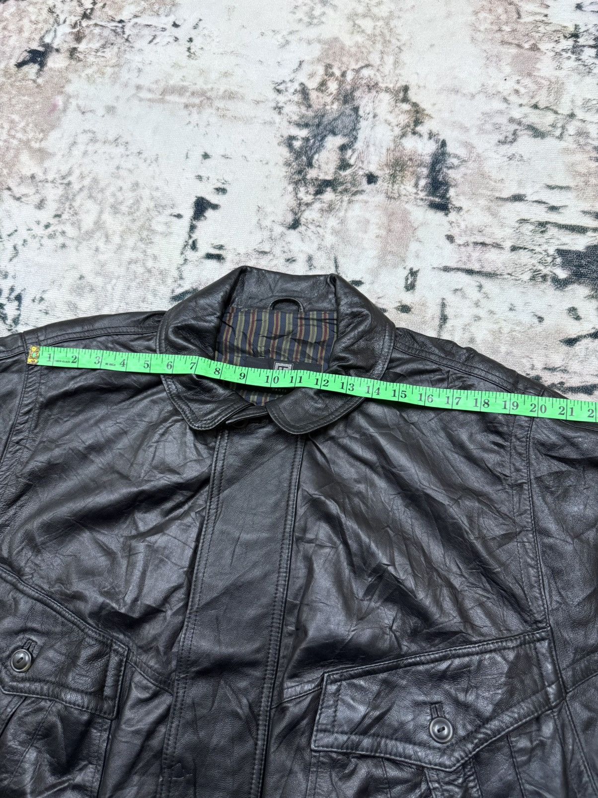 Pierre Balmain Vintage Pierre Balmain Paris Bomber Leather Jacket Size US L / EU 52-54 / 3 - 16 Thumbnail