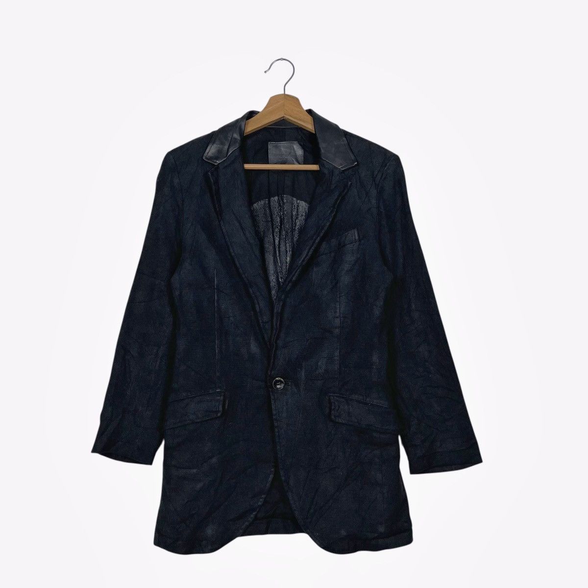 Isamu Katayama Backlash Linen Leather Jacket