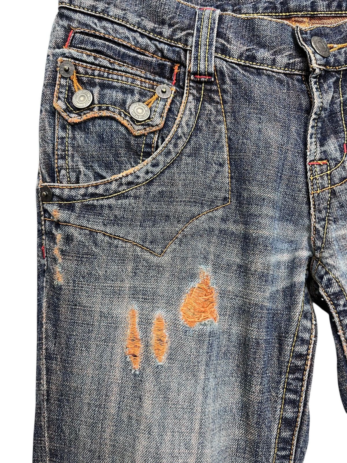 PPFM FYE 🔥Vintage PPFM Punk Ripped Super Low Rise FLARE Denim Size US 29 - 5 Thumbnail