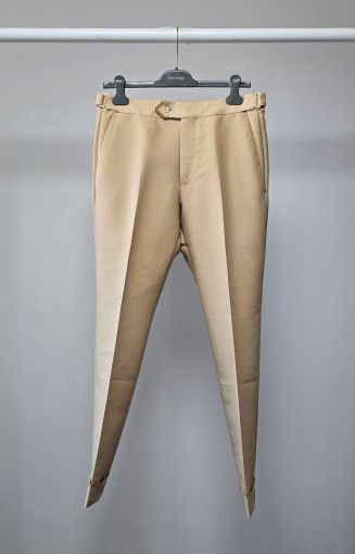 Tom Ford o1sm1stk0824 Wool Silk Feu Atticus Pant in Coral Ivory Size US 30 / EU 46 - 1 Thumbnail
