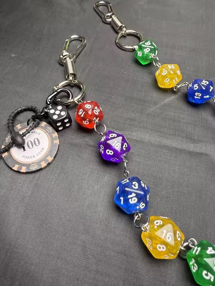 Jewelry Poker Dice wallet chain key chain Size ONE SIZE - 3 Thumbnail