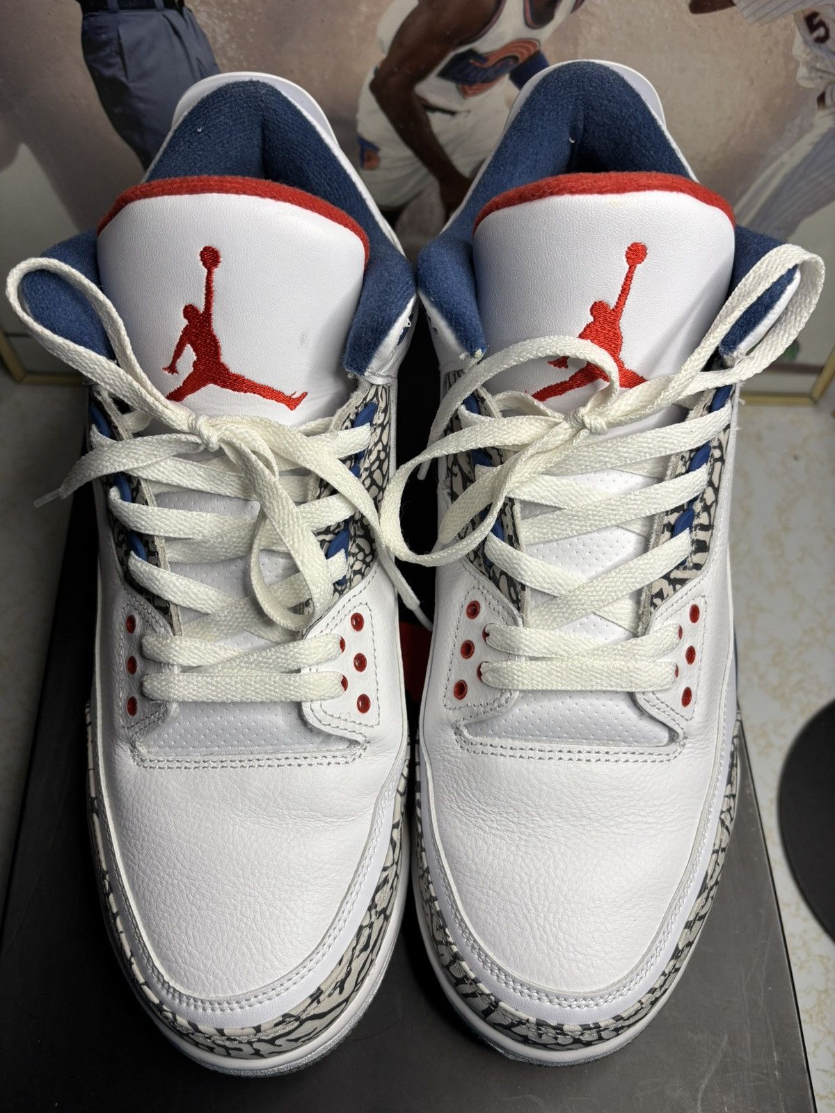 Jordan Brand Air Jordan 3 Retro OG True Blue 2016 Size US 13 / EU 46 - 2 Thumbnail