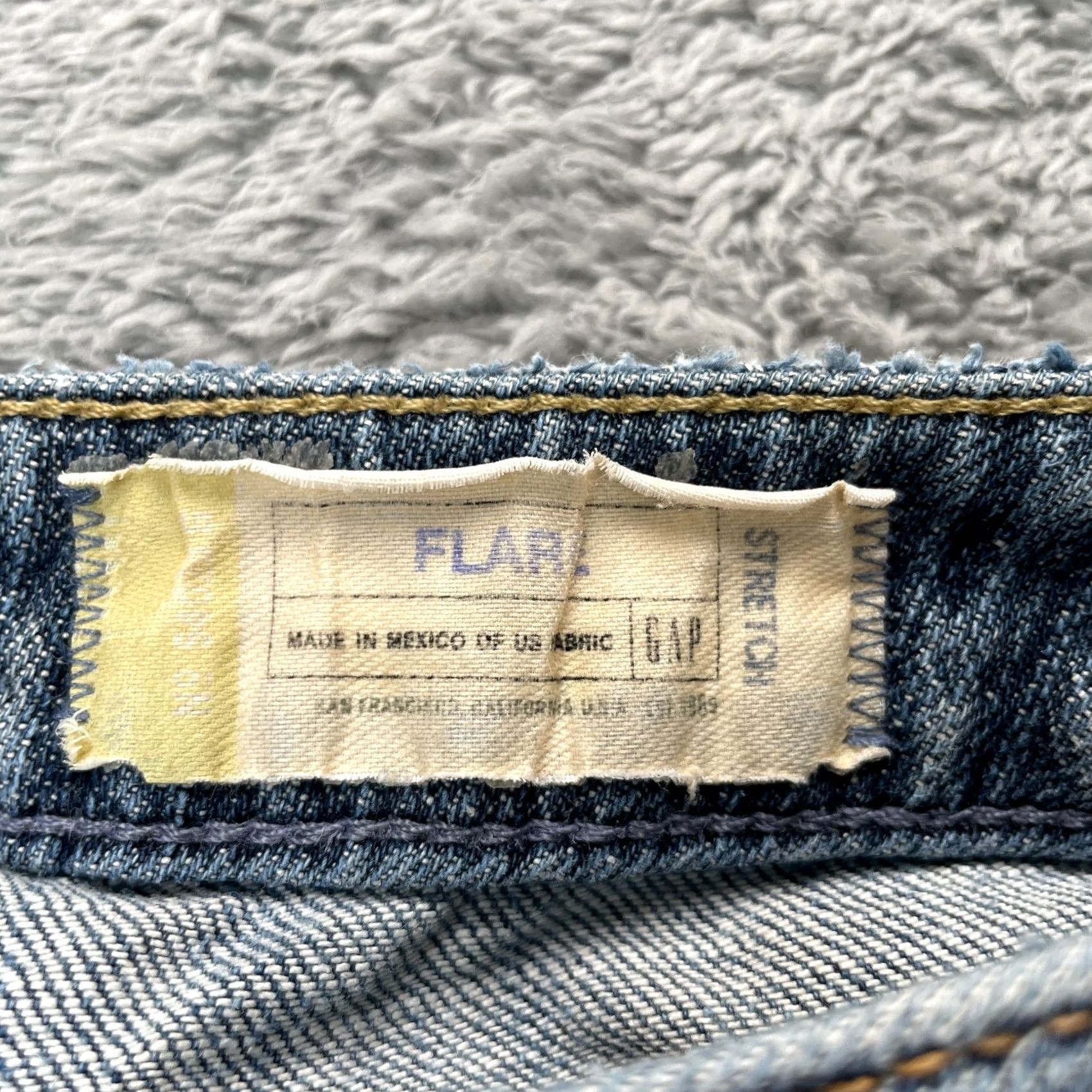 Gap Gap Jeans Womens 8 Blue Flared Leg Denim Cotton Stretch Medium Wash Size 30" / US 8 / IT 44 - 3 Thumbnail