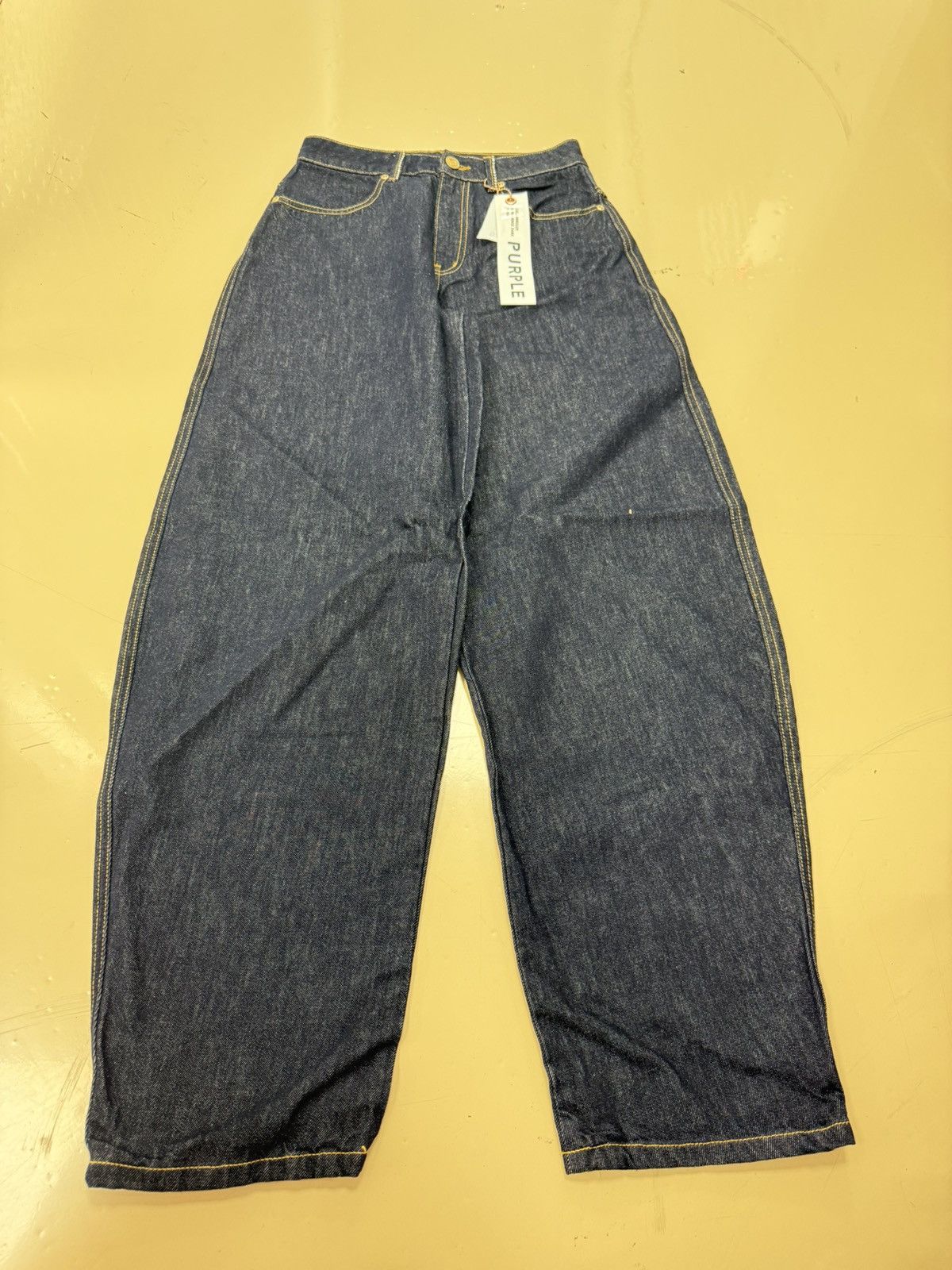 Other Purple Brand Barrel Rinse Dark Jeans Size 26" / US 2 / IT 38 - 1 Thumbnail